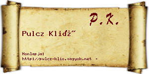 Pulcz Klió névjegykártya